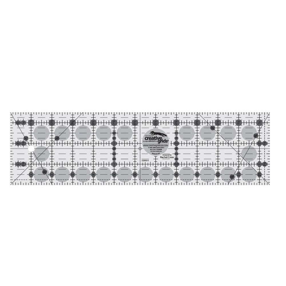 Quilting Ruler 3-1/2" x 12-1/2", Creative Grids image # 28934