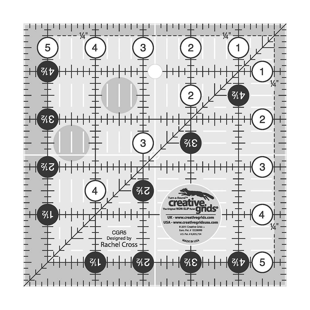 Quilting Ruler 5-1/2" Square, Creative Grids image # 28945
