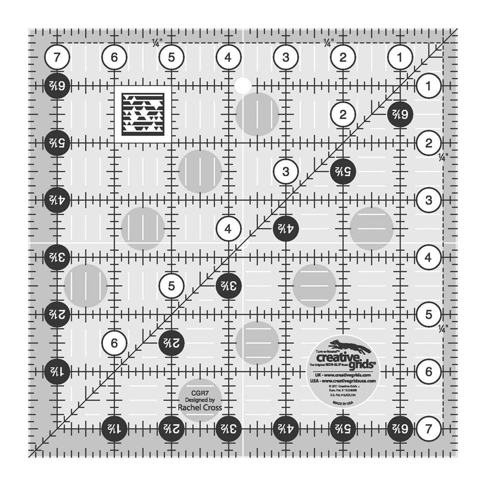 Quilting Ruler 7-1/2" Square, Creative Grids image # 28951
