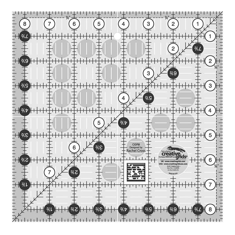 Quilting Ruler 8-1/2" Square, Creative Grids image # 28954