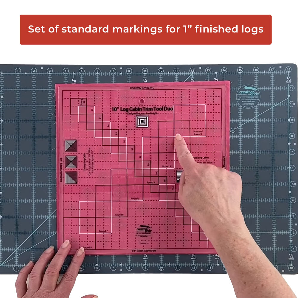 Creative Grids, 10" Log Cabin Trim Tool Duo image # 72762
