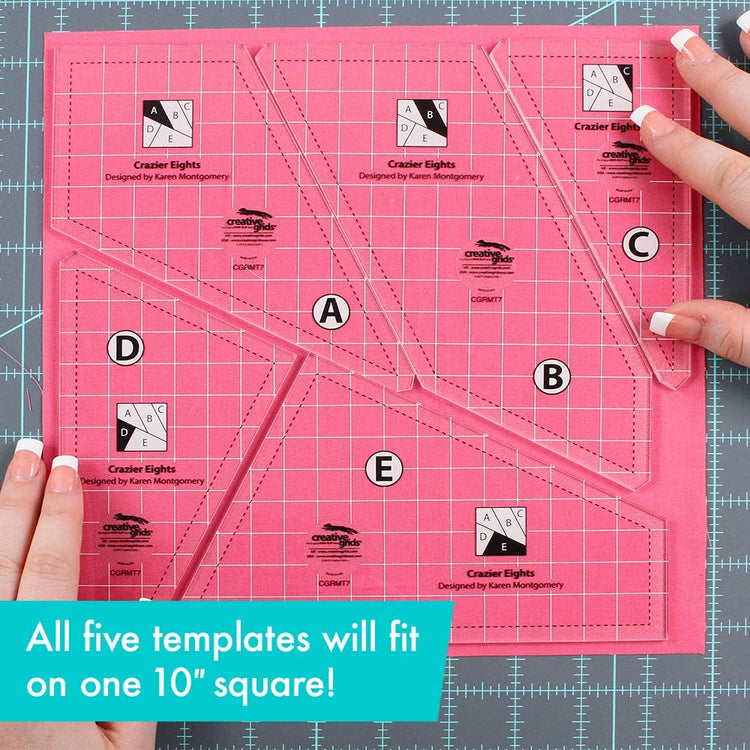 Creative Grids Crazier Eights Template Set - 5pc image # 73902