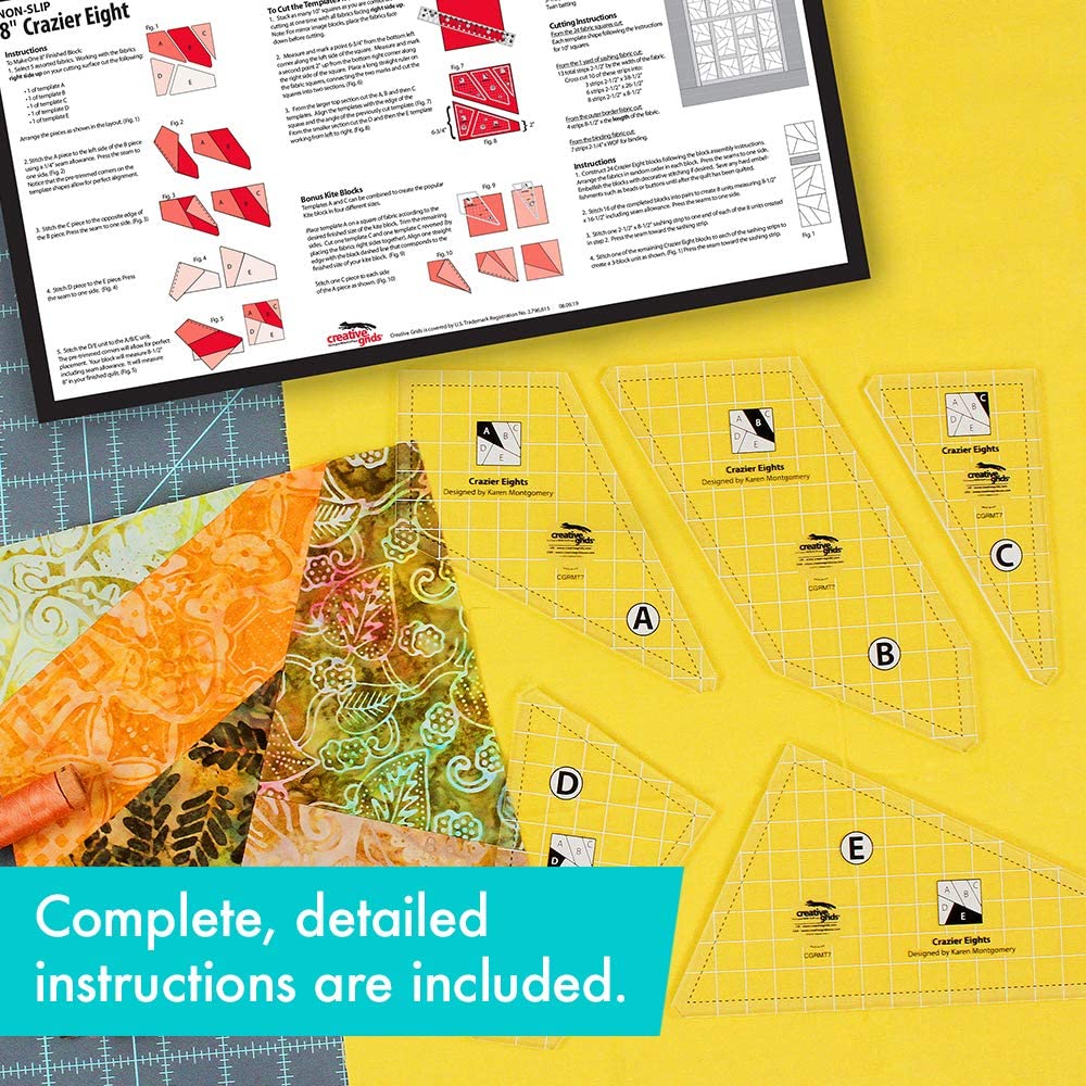 Creative Grids Crazier Eights Template Set - 5pc image # 73899
