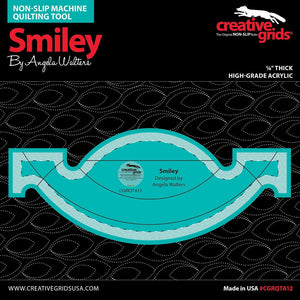 Smiley Machine Quilting Template Ruler, Creative Grids image # 96161