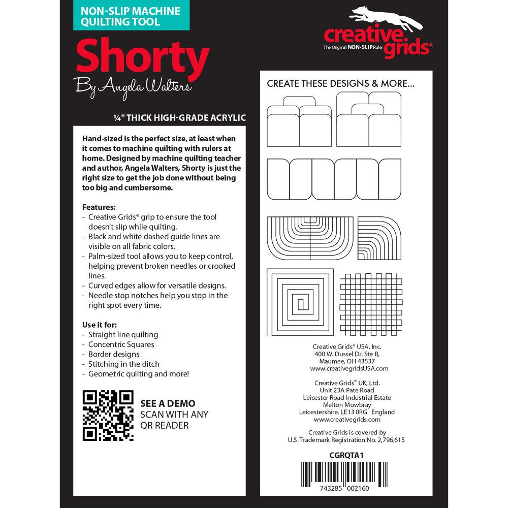 Shorty - Machine Quilting Tool, Creative Grids image # 38555