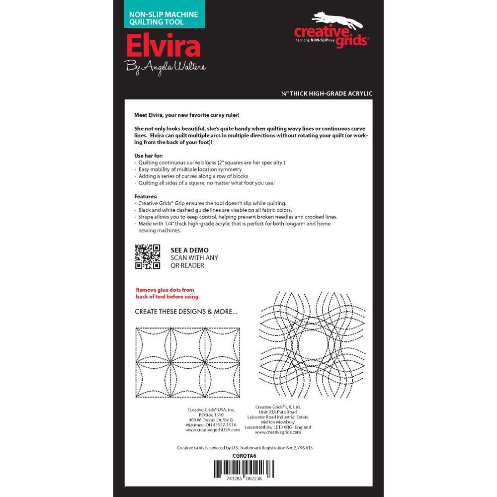 Elvira - Machine Quilting Tool, Creative Grids image # 43750