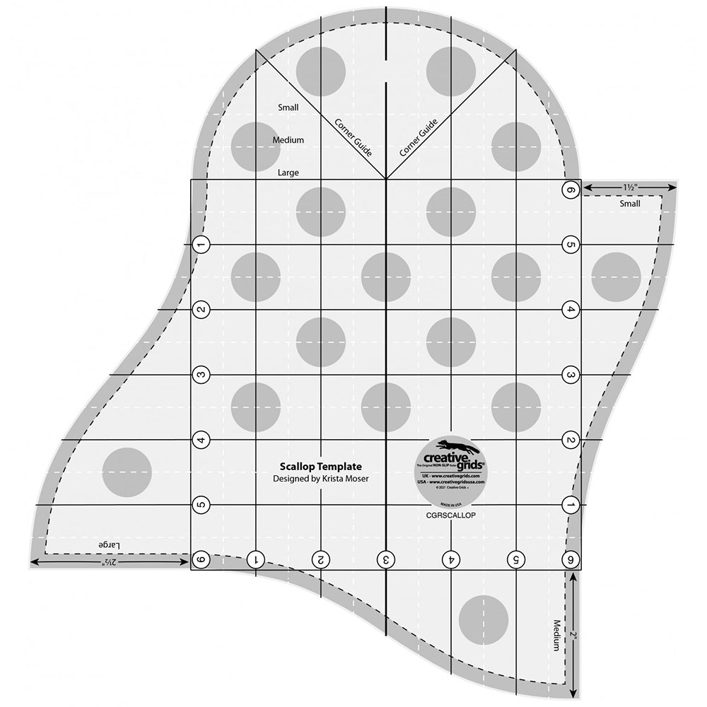 Creative Grids Scallop Template Ruler image # 78604