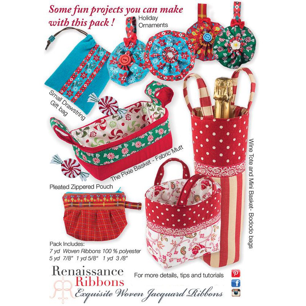 Happy Holidays Ribbon Pack - Renaissance Ribbons image # 47627