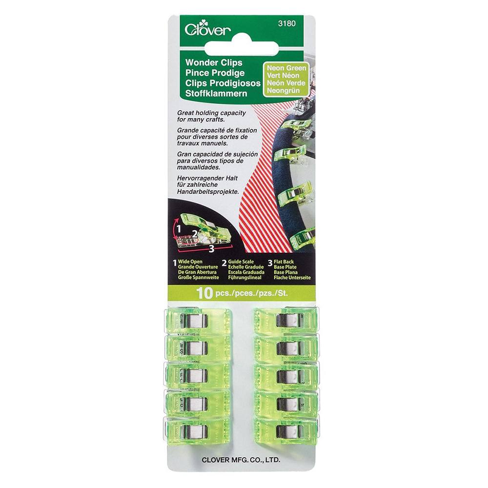 Wonder Clips, Neon Green (10 pk) image # 86242