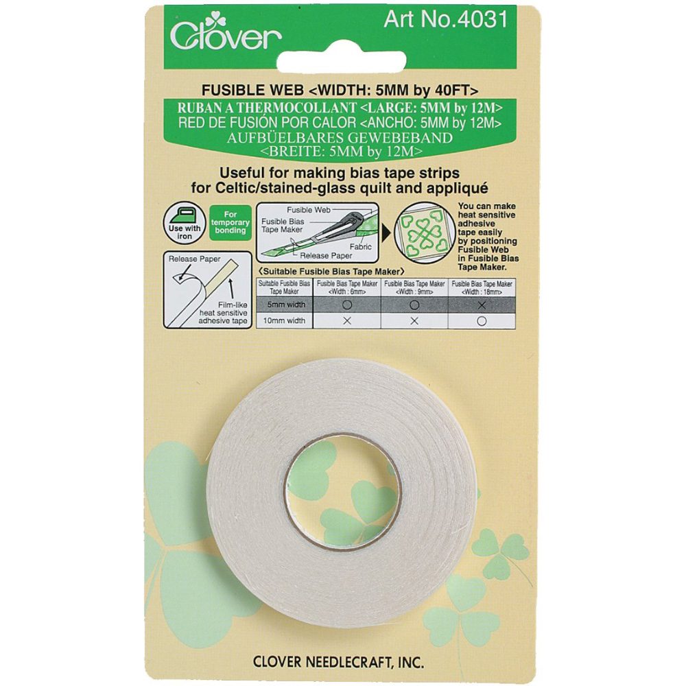 Fusible Web (5mm) 40ft roll, Clover #CL4031 image # 86578