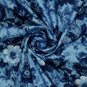 En Vogue Fabric Collection - Flower Shop Blue: swirled CL64250106-02