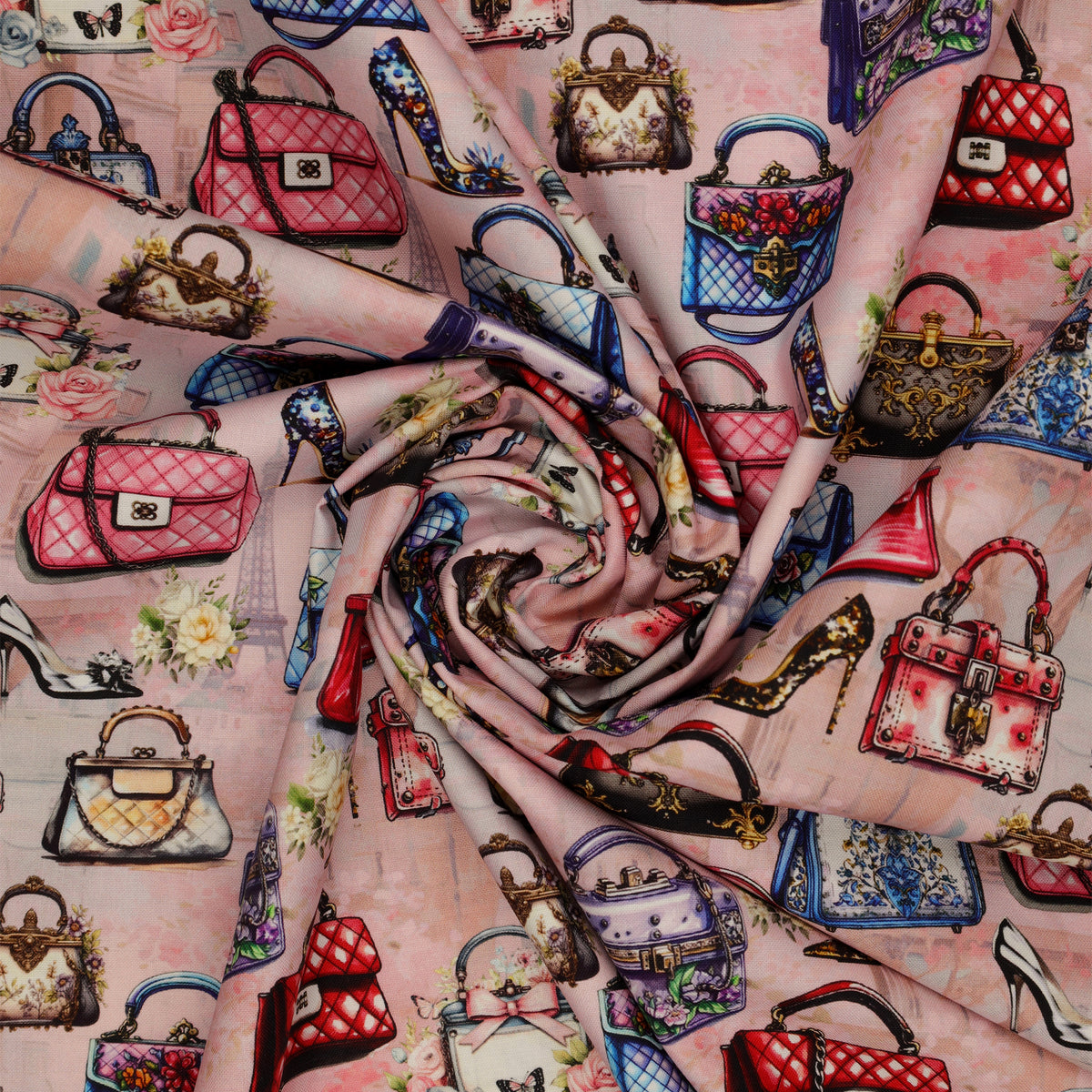 En Vogue Fabric Collection - Handbag Boutique: swirled CL64260105-01
