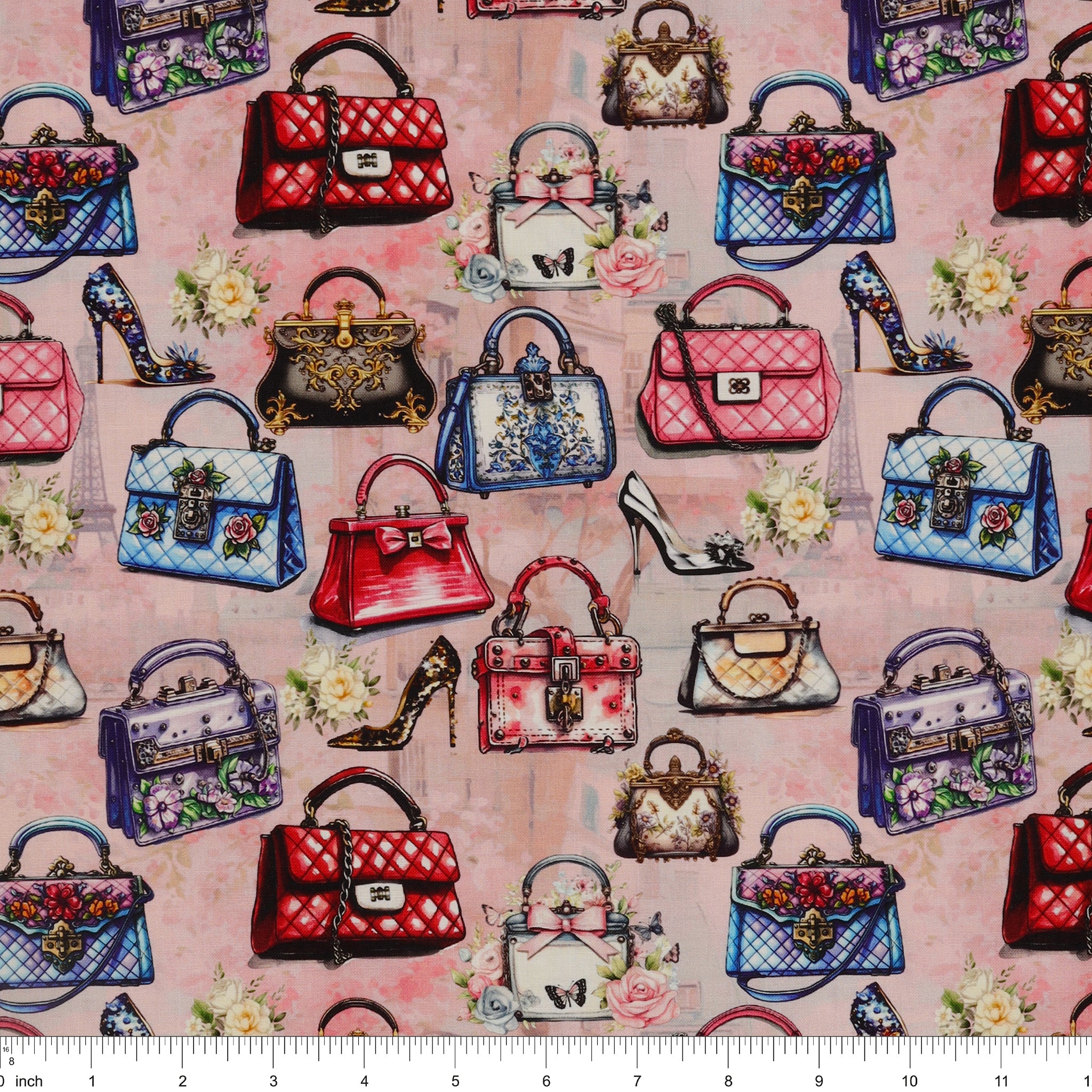 En Vogue Fabric Collection - Handbag Boutique: with ruler for scale CL64260105-01