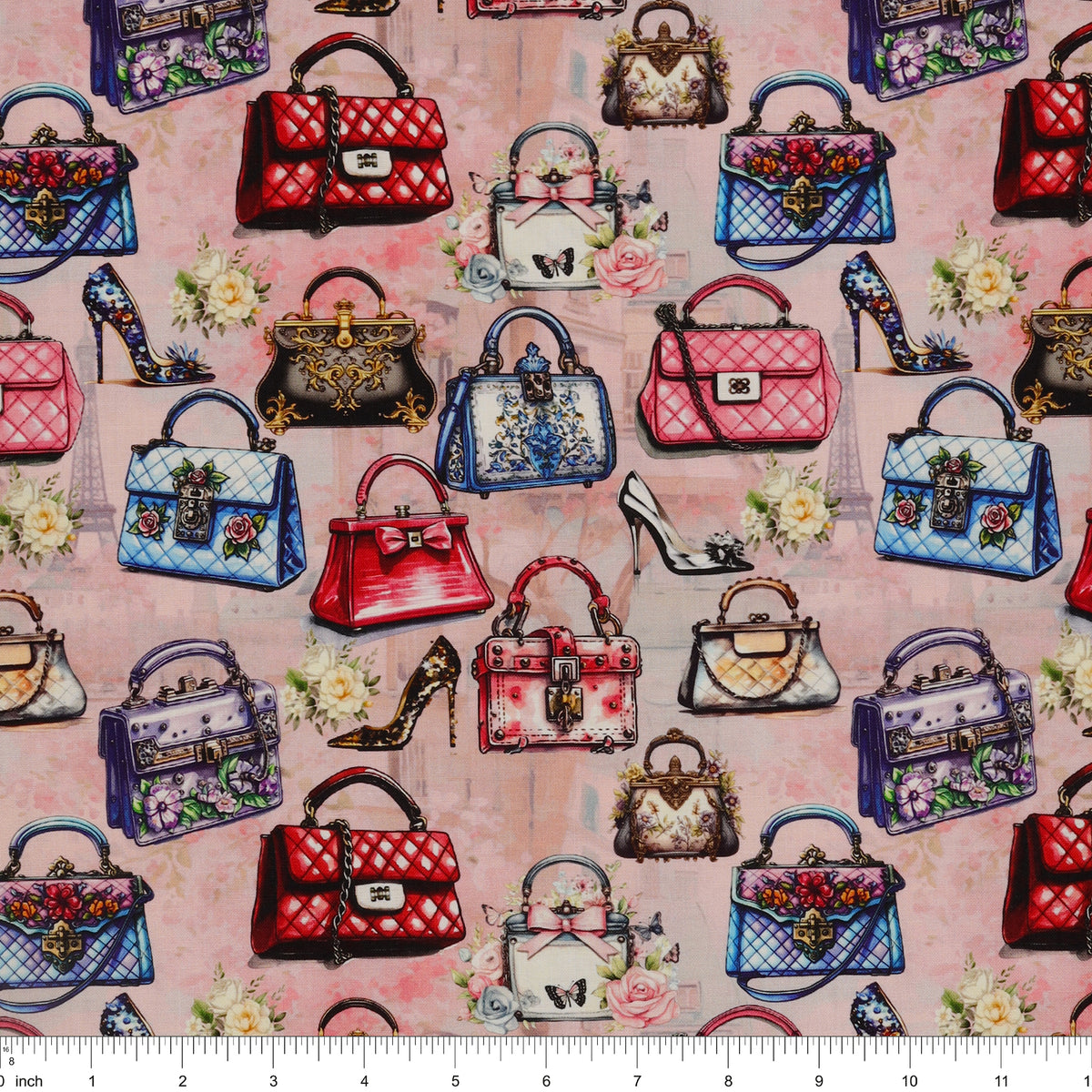 En Vogue Fabric Collection - Handbag Boutique: with ruler for scale CL64260105-01