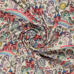 My Little Pony Retro Fabric Collection - My Little Pony Castle: swirled CL95010201-01 
