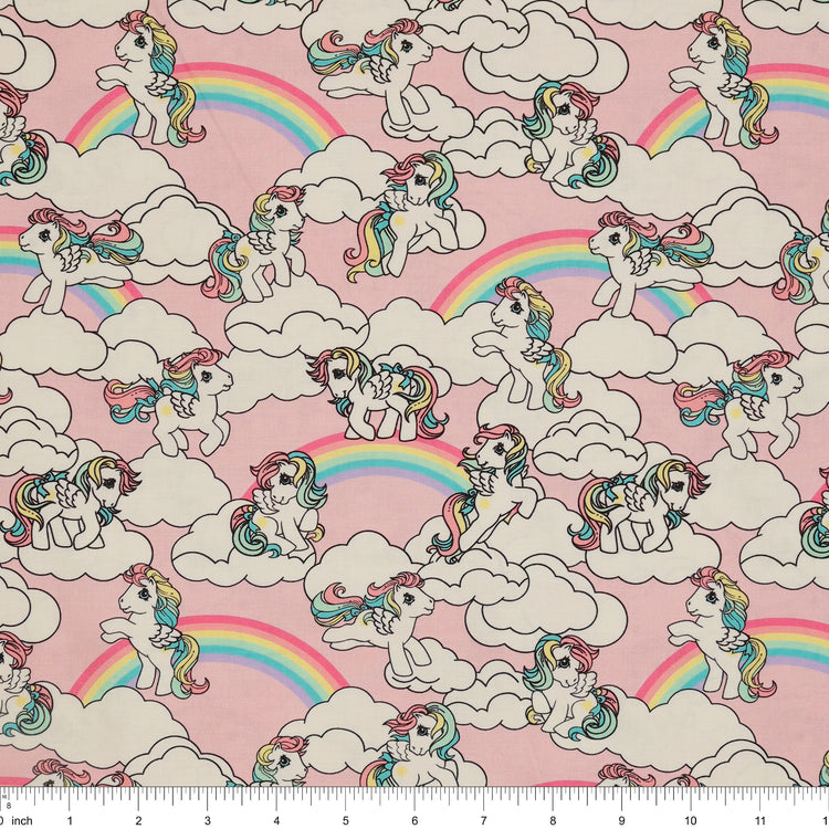 My Little Pony Retro Fabric Collection - Starshine in the Clouds: with ruler for scale CL95010202-01