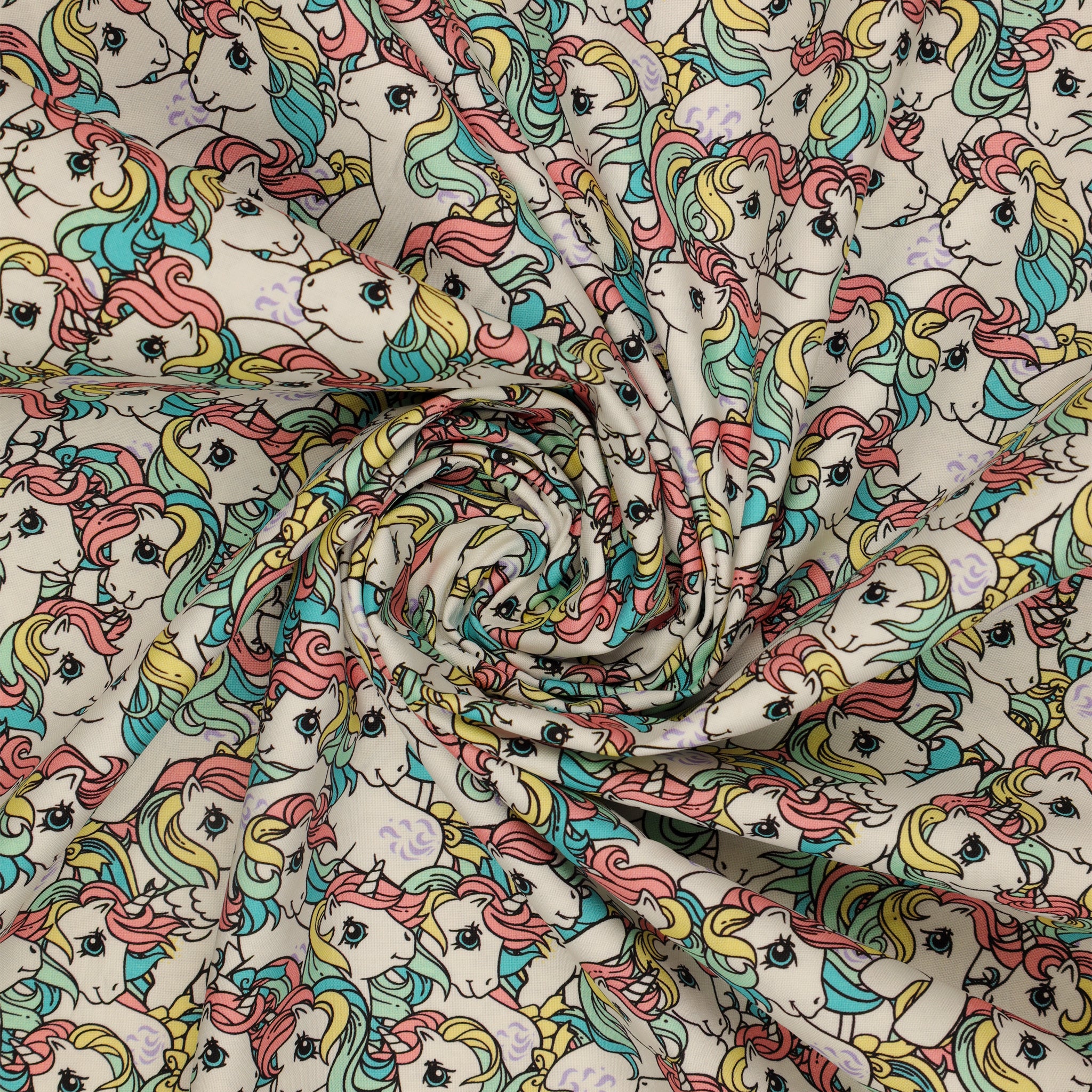 My Little Pony Retro Fabric Collection - Pony Stack: swirled CL95010203-01