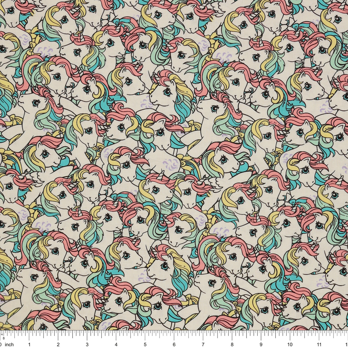 My Little Pony Retro Fabric Collection - Pony Stack: with ruler for scale CL95010203-01