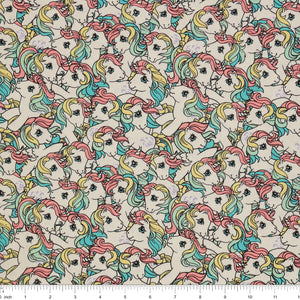 My Little Pony Retro Fabric Collection - Pony Stack: with ruler for scale CL95010203-01