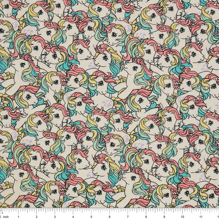 My Little Pony Retro Fabric Collection - Pony Stack: with ruler for scale CL95010203-01