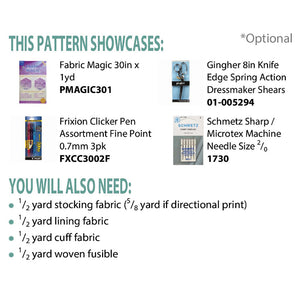 Cut Loose Press, Fabric Magic Cuff Stocking Pattern image # 61004