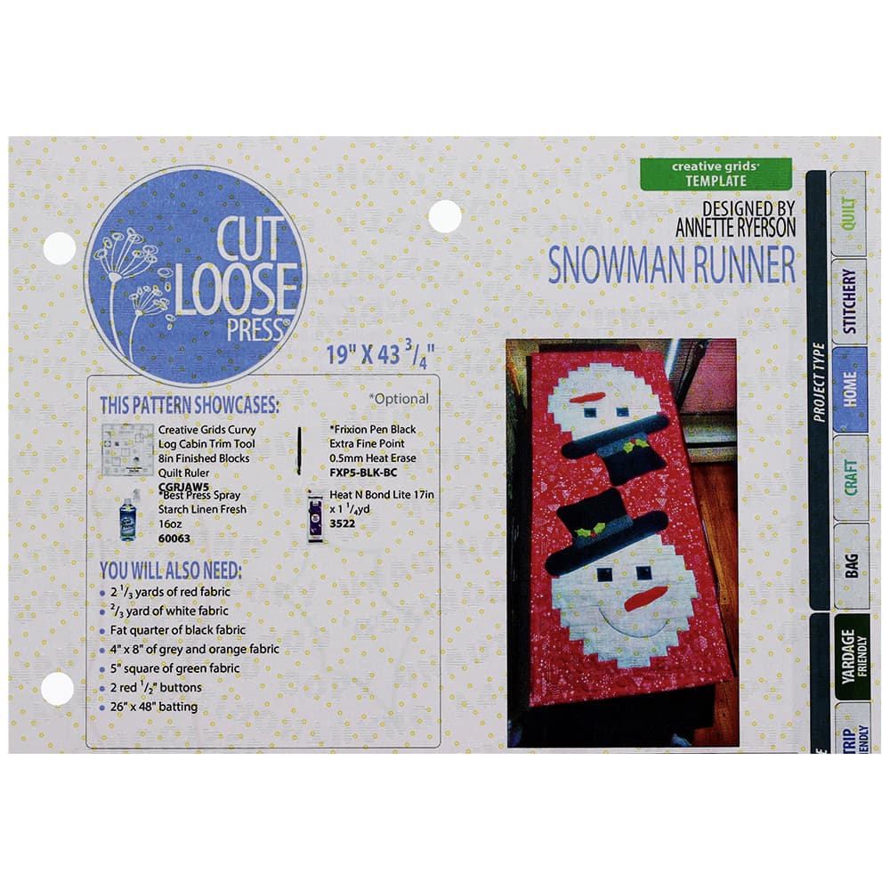 Snowman Runner Pattern image # 97193