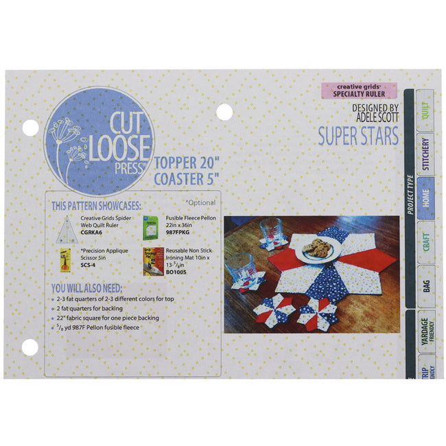 Cut Loose Press, Super Stars Pattern