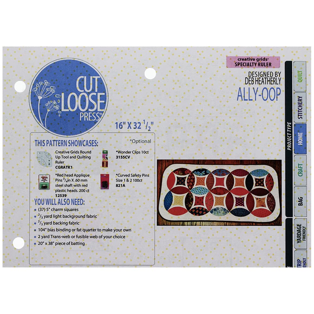 Ally Color Patterns Ally-Oop Table Runner Pattern