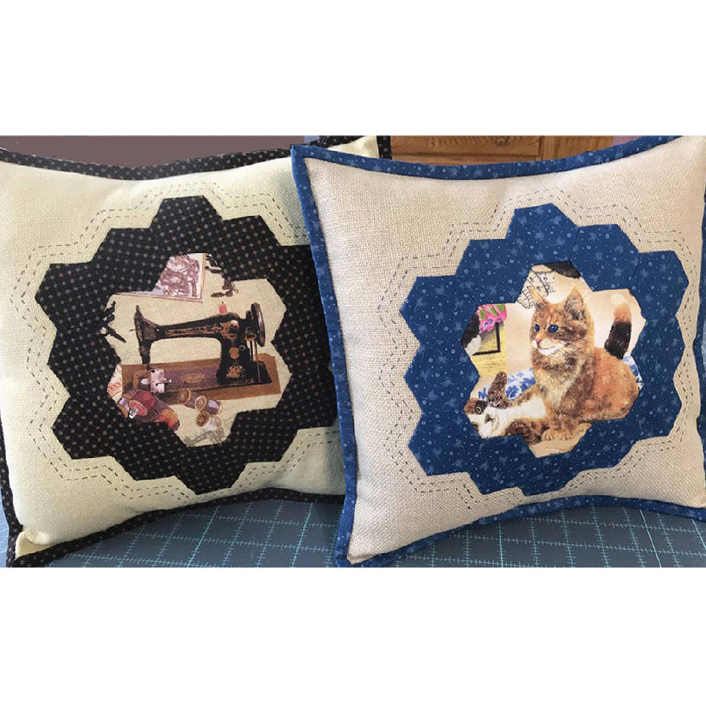 Cut Loose Press, Hexagon Frame Pillow Pattern image # 98298