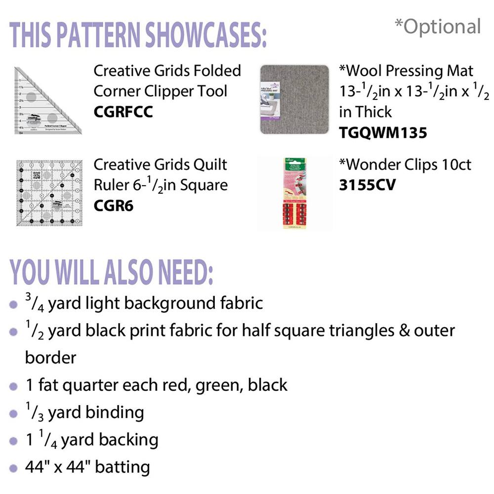 Cut Loose Press, Starry Nights Table Topper Pattern image # 75449