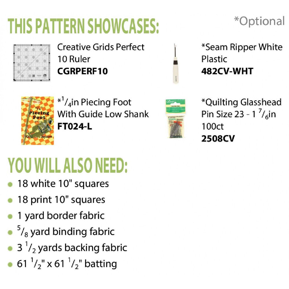 Cut Loose Press, Acadia Quilt Pattern image # 45608