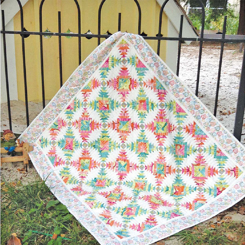 Cut Loose Press, South Beach Pineapple Treats Quilt Pattern image # 98558