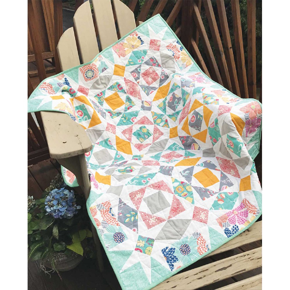 Cut Loose Press, Coral Reef Storm at Sea Quilt Pattern image # 96658