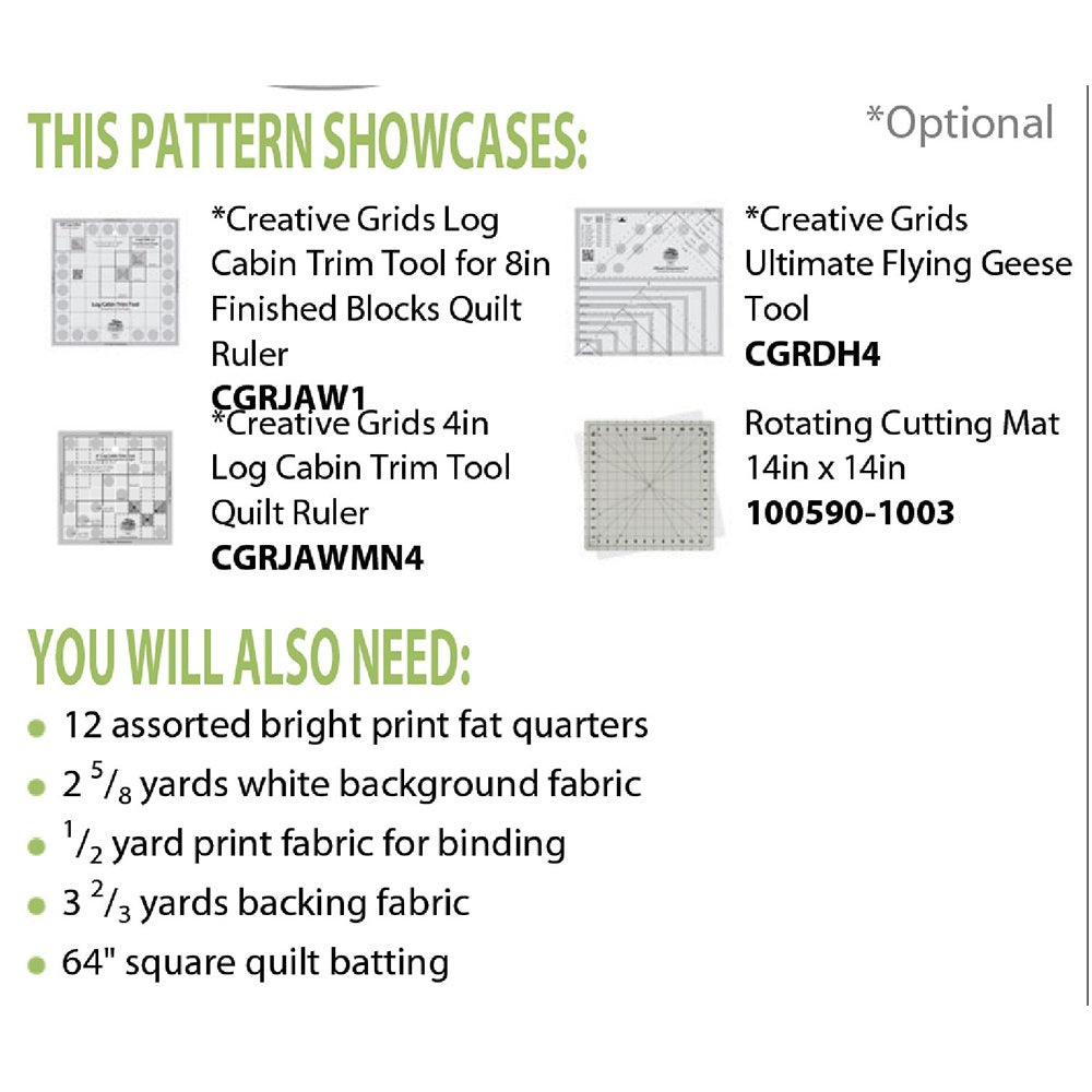 Cut Loose Press, Bouquet Quilt Pattern image # 75438