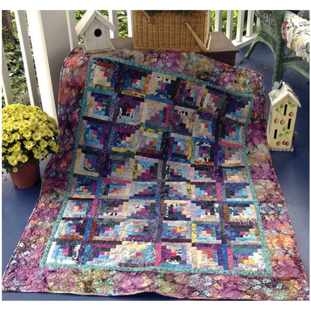 Fly Away Log Cabin Quilt Pattern image # 96190