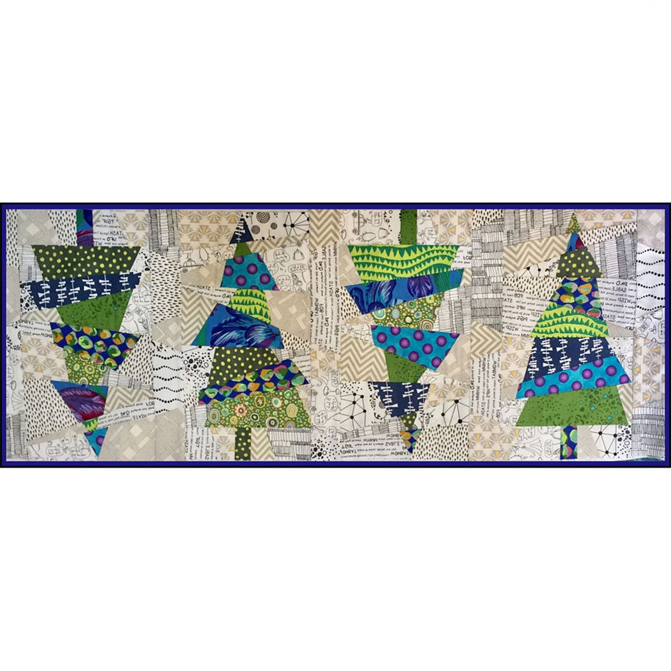 Crazy Christmas Trees Table Topper Pattern