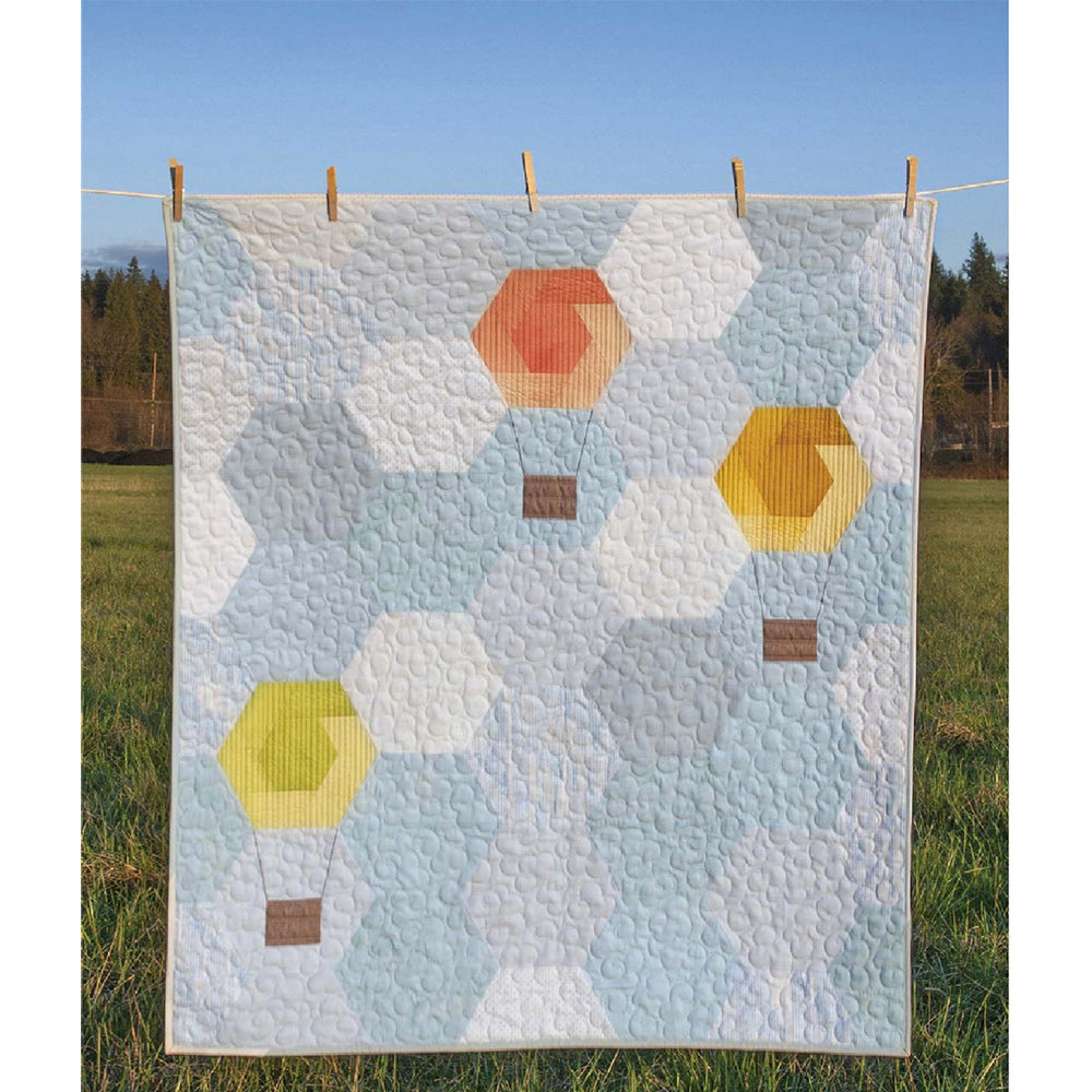 Cut Loose Press, Hexie Hot Air Balloons Quilt Pattern image # 96663