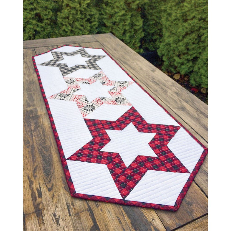 Hollow Star Table Runner Pattern - Cut Loose Press image # 96292