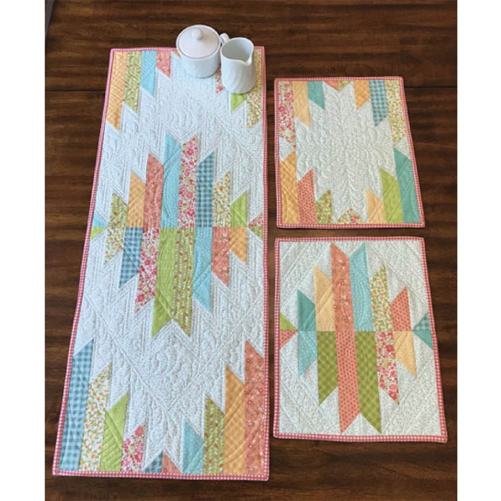 Cut Loose Press Reflections Runner & Placemats Pattern image # 77447