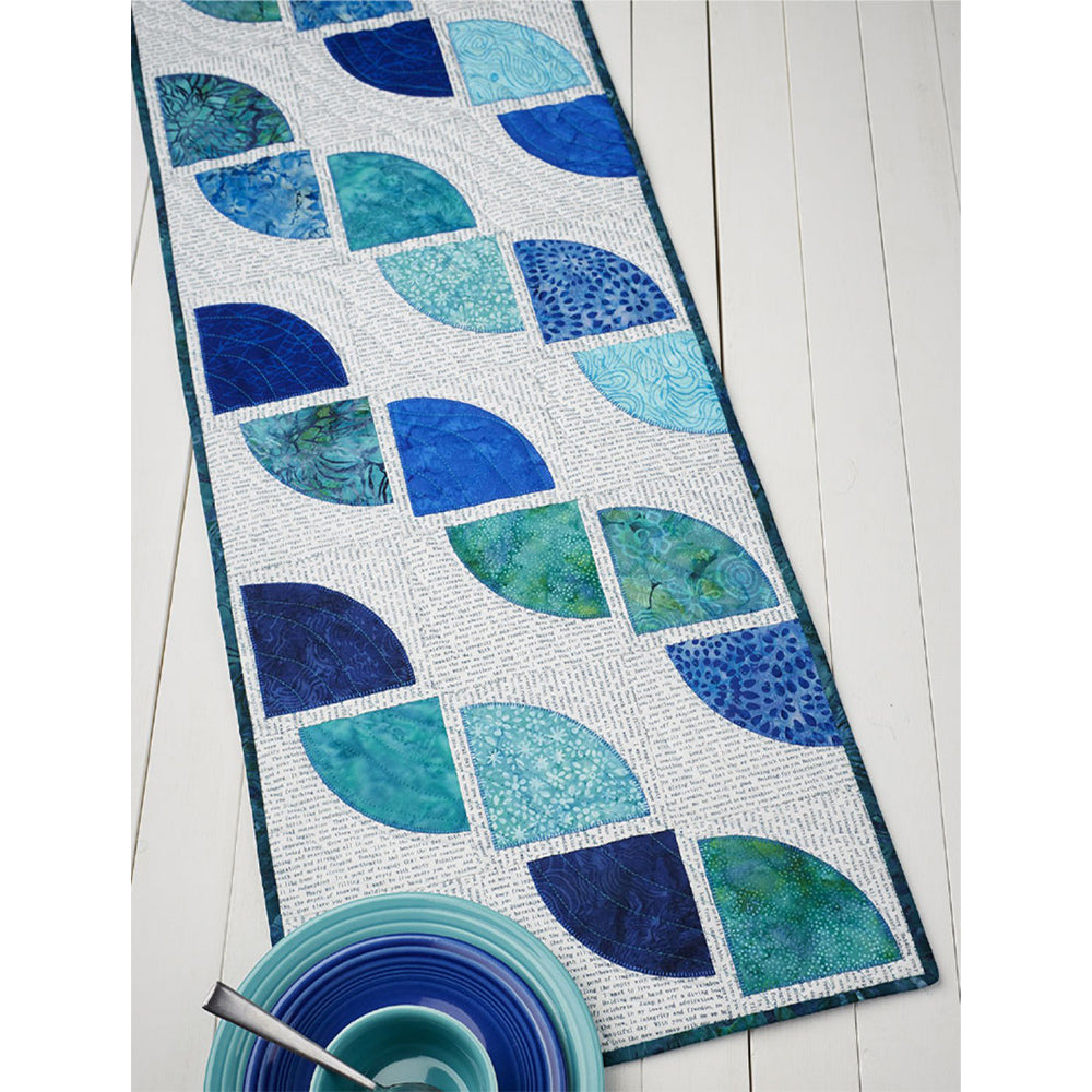 Drunkard's Path Table Runner Pattern image # 96433