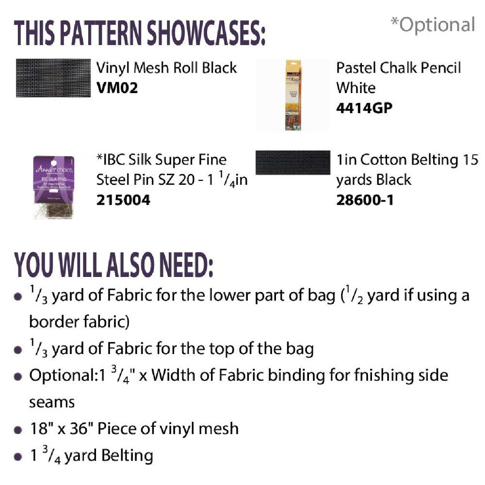 Vinyl Mesh Market Bag Pattern - Cut Loose Press