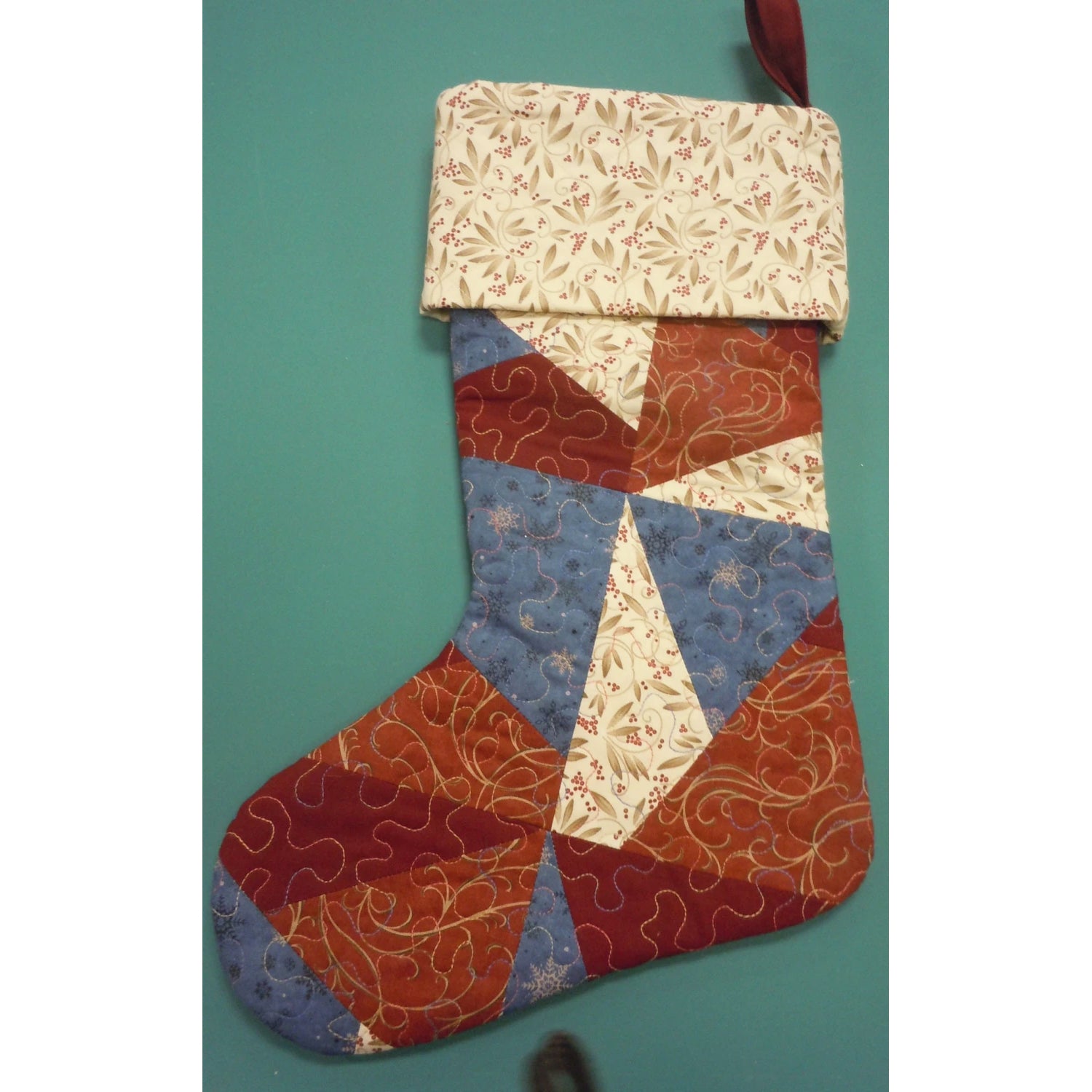 Patchwork Small Stocking Pattern Quilted Patchwork Stocking Pattern