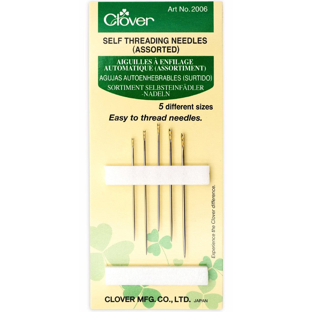 Self Threading Needles, Assorted, Clover image # 87733