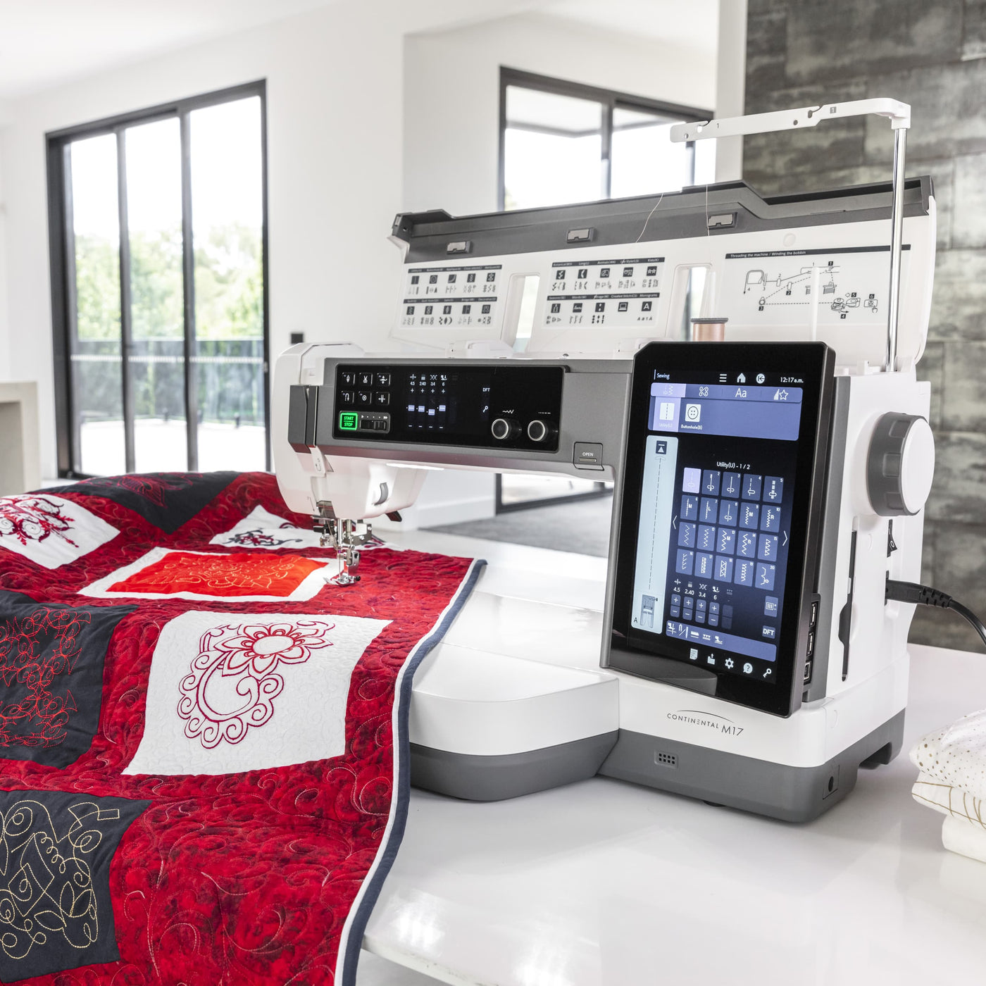 Janome Continental M17 Professional Sewing & Embroidery Machine image # 96478