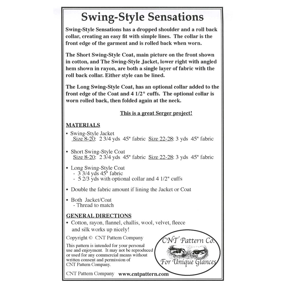 Swing-Style Sensations Jackets & Coats Pattern image # 100178