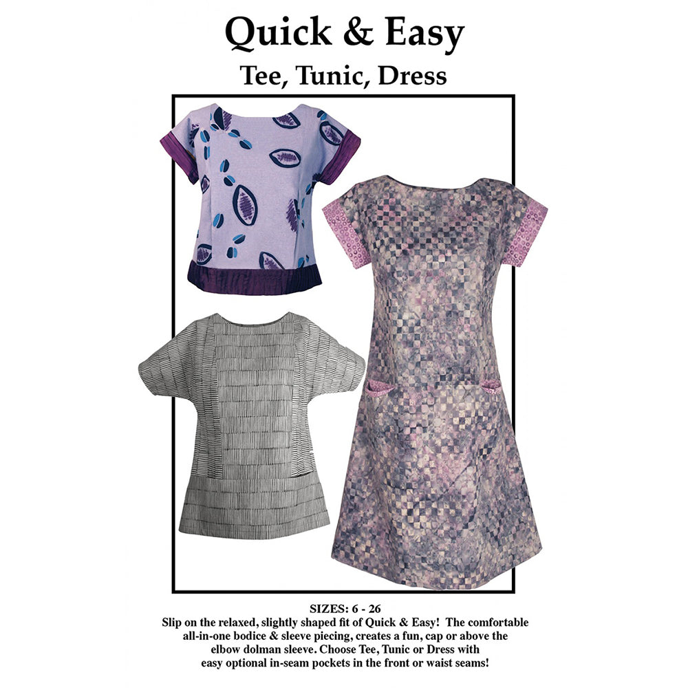 Quick & Easy Tee, Tunic, Dress Pattern image # 100172