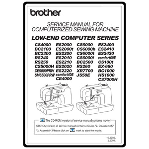 Service Manual, Brother COMFORT40E image # 5918