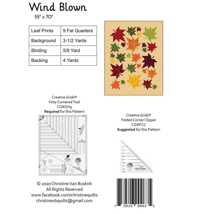Wind Blown Quilt Pattern image # 66955