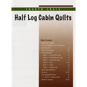 Half Log Cabin Quilts, Sharyn Craig image # 35452