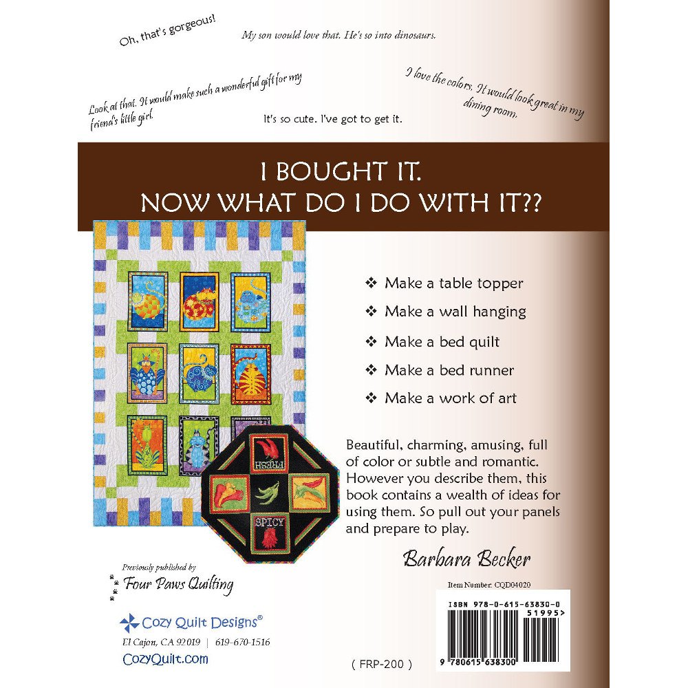 Panel Play Quilt Book image # 45063